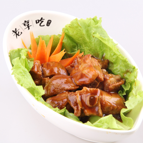 老享吃便當-蜜汁排骨
