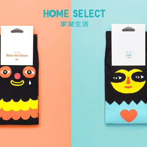 家簡生活精品時(shí)尚百貨-卡通長襪