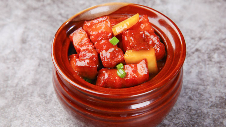 瓦罐香沸小吃快餐-瓦罐紅燒肉套餐